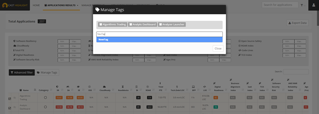Feature Focus: How to use Application Tags? - CAST Highlight